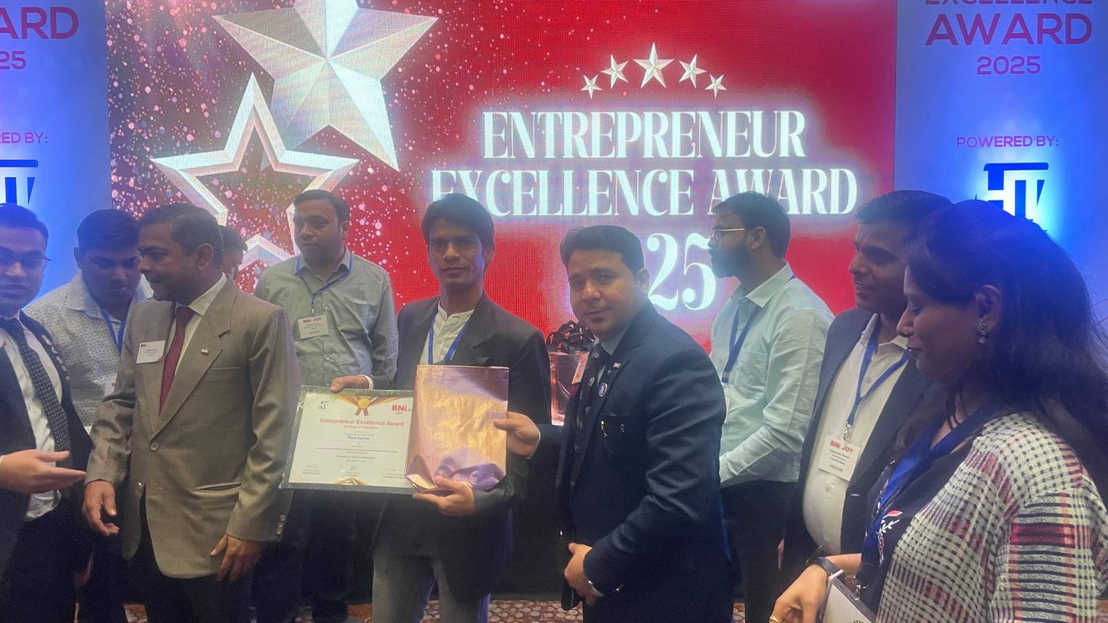 Saikshav Technology receiving the Advanced Software Solution Provider 2024 award